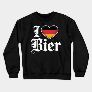 I Love German Beer Oktoberfest 2025 Munich Drink Bier Crewneck Sweatshirt